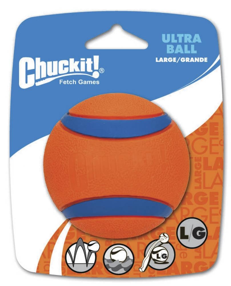 Chuckit! Dog Balls - Interactive Dog Toys, High-Bounce Fetch Ball, Ultra and Rugged Balls, Durable - Size Medium, 2.5-inch Diameter, Pack of 3