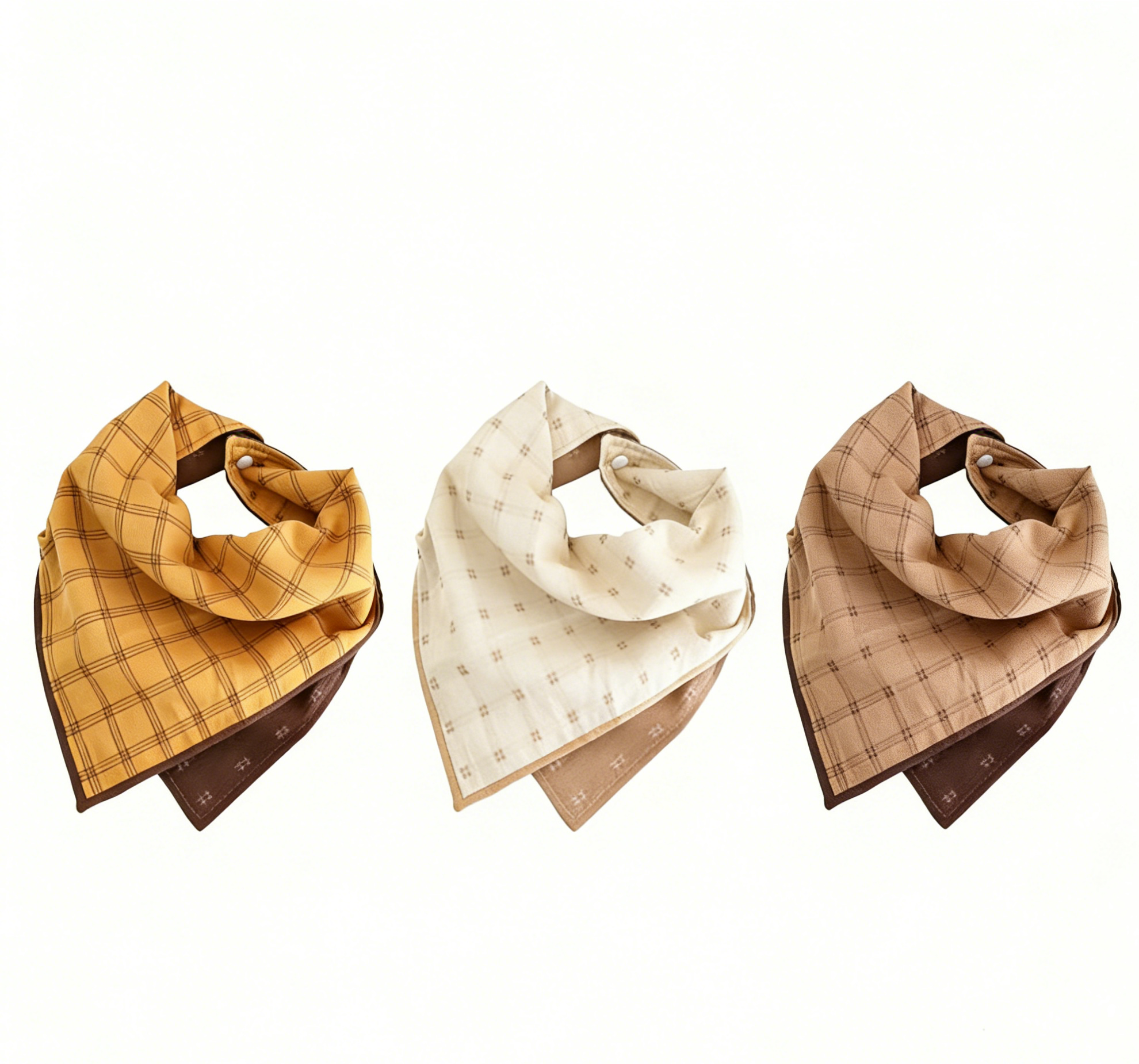 Dog Bandana, Fashion Trend Pet Scarf Soft , Triangle Neckerchief Stylish, (3-Pack)